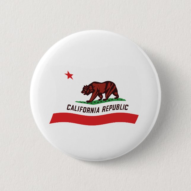 California Flag Button (Front)