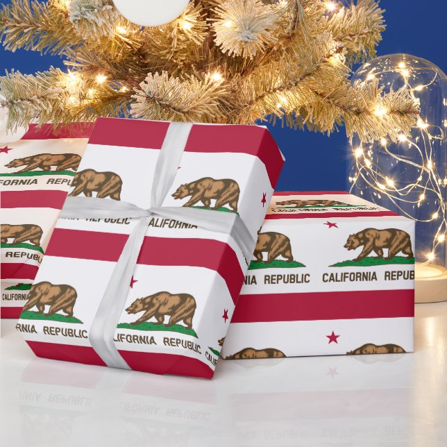 California Flag & California gifts America /sports Wrapping Paper (Holidays)