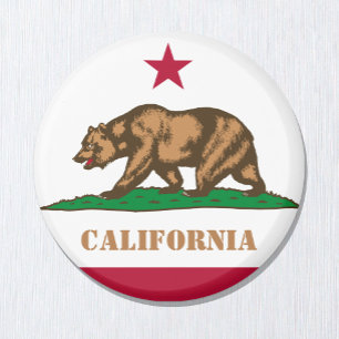 California & flag, California, USA holiday/sports Magnet