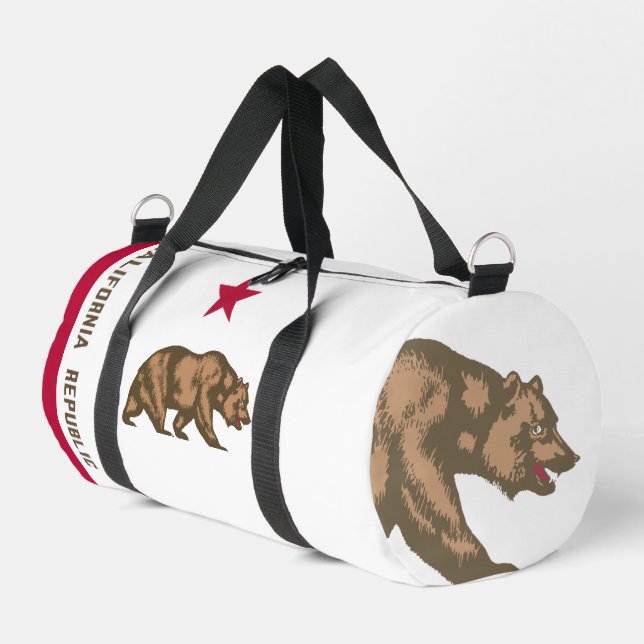 California Flag - Deconstructed Duffle Bag (Left Corner)