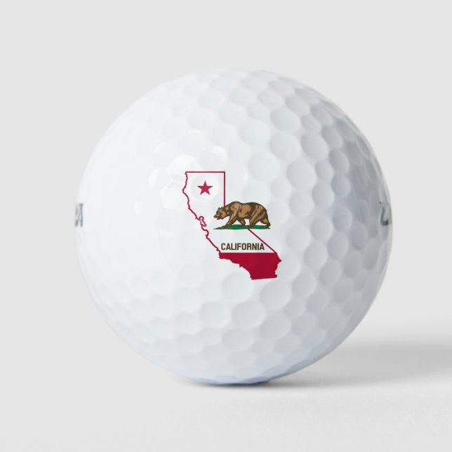 California Flag Design Golf Balls (Front)