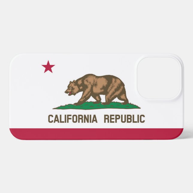 California flag iPhone case (Back Horizontal)