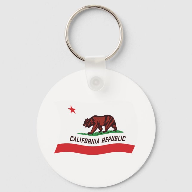 California Flag Keychain (Front)