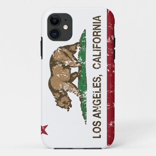california flag los angeles distressed Case-Mate iPhone case (Back)