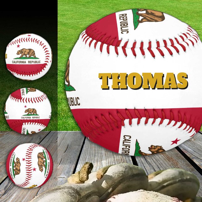 California Flag, Monogram / Baseball Balls (Creator Uploaded)