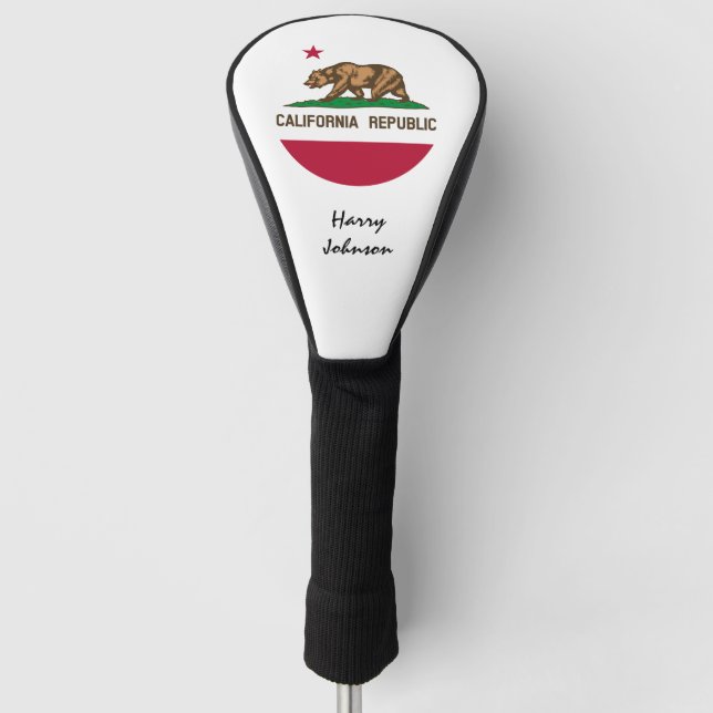 California Flag, Monogrammed Golf Clubs Covers USA (Front)