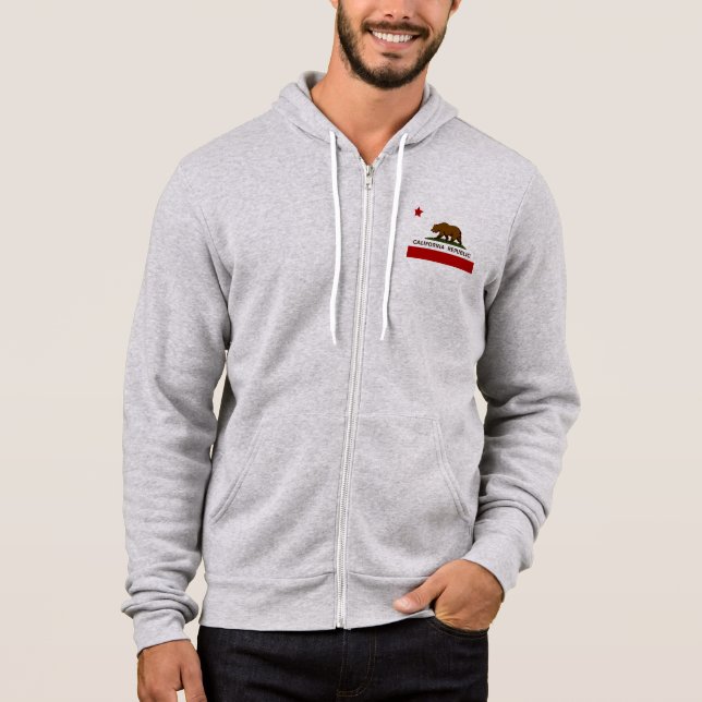 California Flag  Patriotic Hoodie (Front)