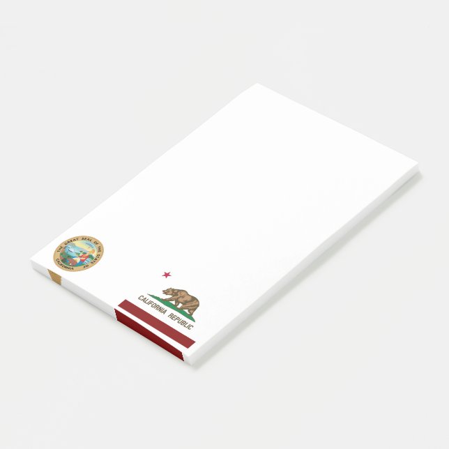 California flag post-it notes (Angled)