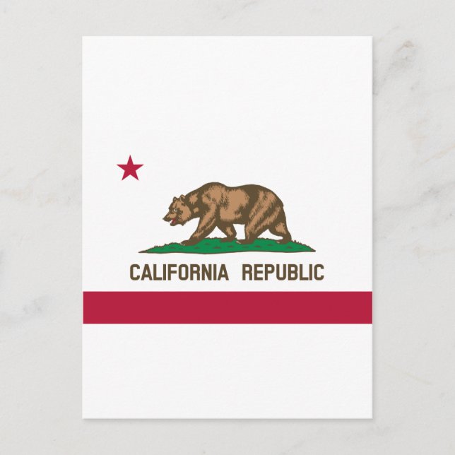 California Flag Postcard (Front)