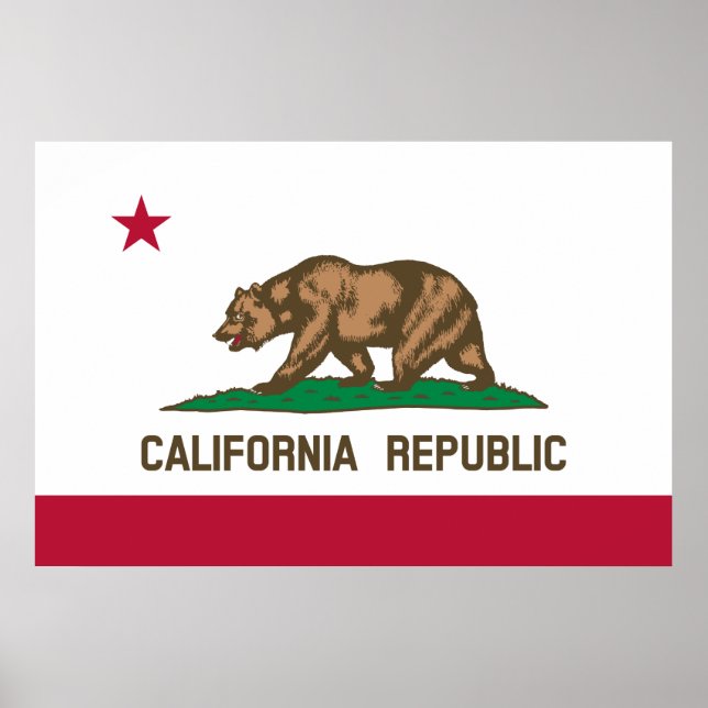 California Flag Poster (Front)