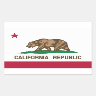 California Flag Rectangular Sticker