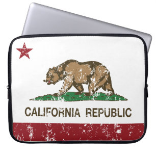 california flag republic state flag laptop sleeve