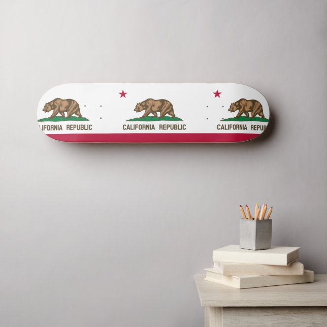 California flag skateboard (Wall Art (Horz))