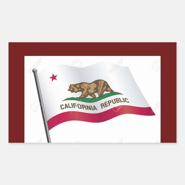 California Flag Sticker (Front)