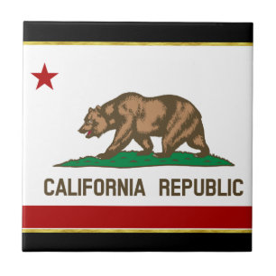 California flag tile