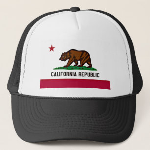 California Flag Trucker Hat