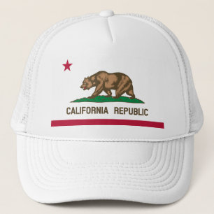 CALIFORNIA FLAG TRUCKER HAT