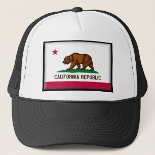 California Flag Trucker Hat