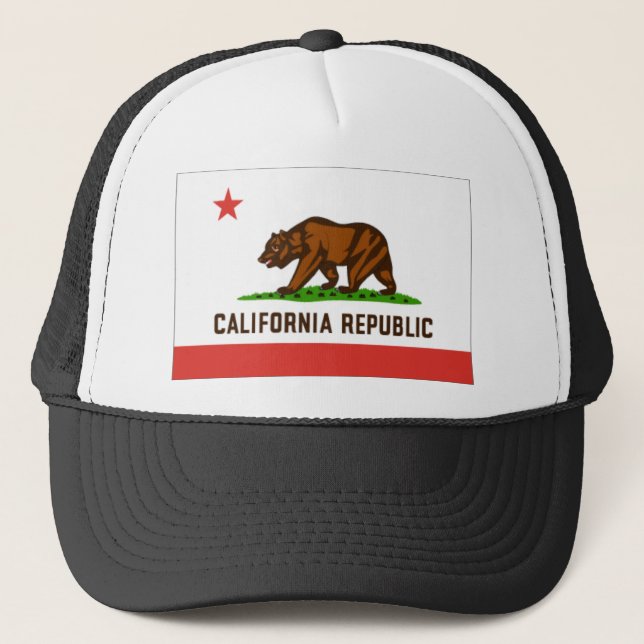 California Flag Trucker Hat (Front)