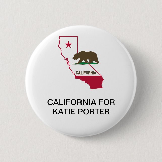 CALIFORNIA for Katie Porter SENATE  6 Cm Round Badge (Front)