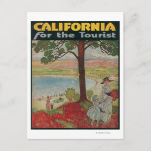 California For The Tourist Poster Postcard