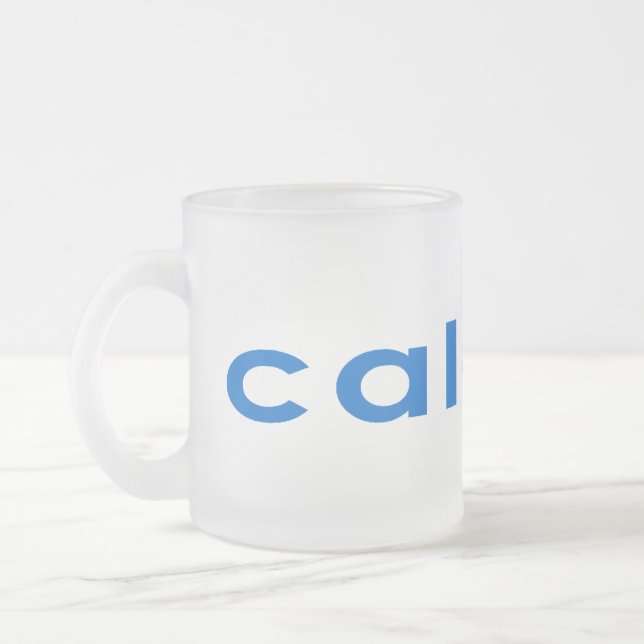 California - forever - cool frosted glass coffee mug (Left)