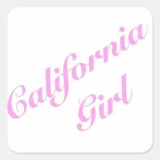 California Girl Square Sticker