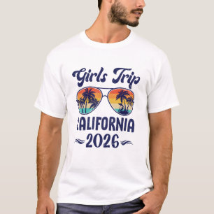 California Girls Trip Beach Vacation 2026 Matching T-Shirt