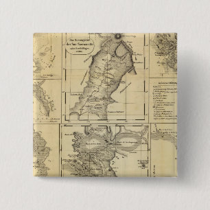 California Gold Rush 15 Cm Square Badge