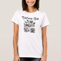 California Gold t-shirt with Poppies