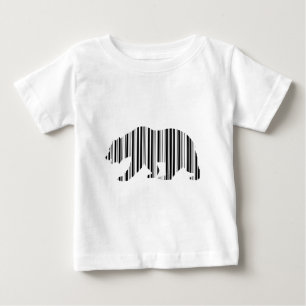 CALIFORNIA GOLDEN BEAR BAR CODE Pattern Design Baby T-Shirt