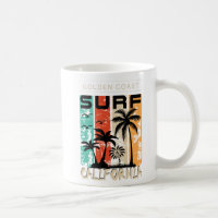 California Golden Coast, Vintage Sunset Graphic