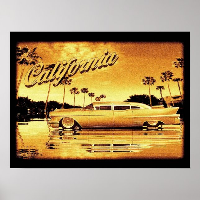 california golden limo poster (Front)