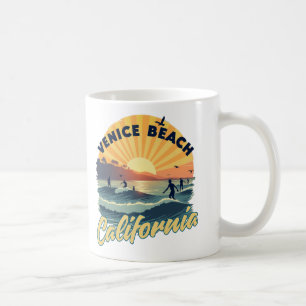 California: Golden Surf Paradise Coffee Mug