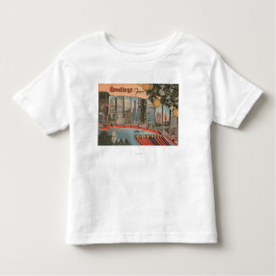 California (Golden West)Large Letter Scenes Toddler T-Shirt