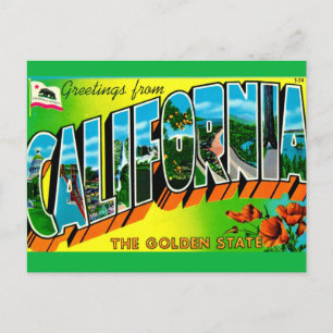  California Greeting Postcard  
