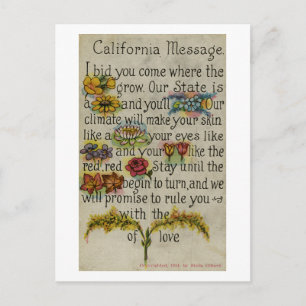 California Greeting Postcard (1914)