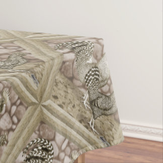 California Grey Chickens Tablecloth
