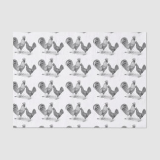 California Grey Rooster and Hen Tissue Paper