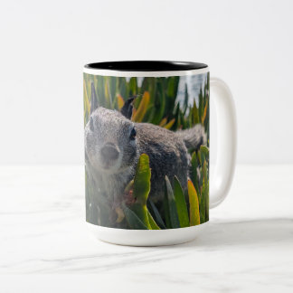 California ground squirrel Two-Tone coffee mug