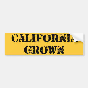 California Grown Bumper Sticker