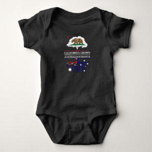 California Grown with Australian Roots Baby Bodysuit