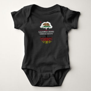 California Grown with German Roots Baby Bodysuit