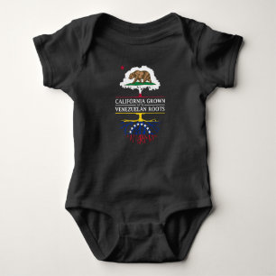 California Grown with Venezuelan Roots Baby Bodysuit
