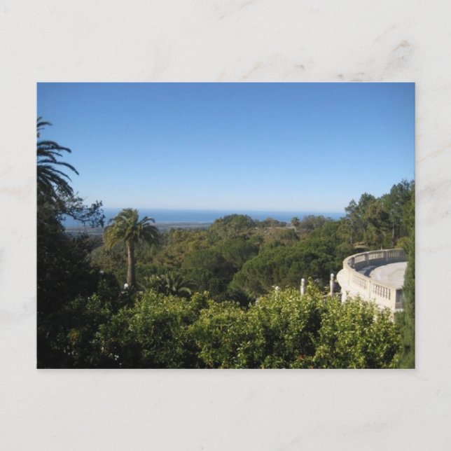 California Hearst Castle Sky Photograph Postcard (Front)