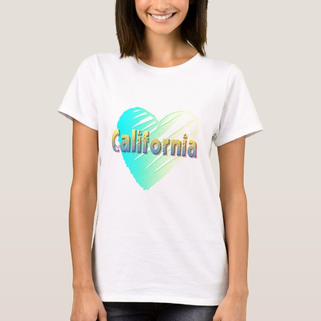 California Heart T-Shirt (Front)