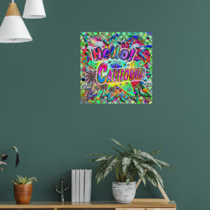 California Hello! Poster