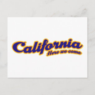 California - Here we come Postcard