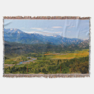 California Highway 108 Sonora Pass Throw Blanket