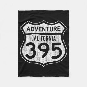 California Highway &# 5 - Hiking Fishing Climbing Fleece Blanket